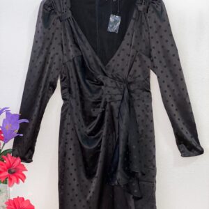 VESTIDO SATÍN ESCOTE